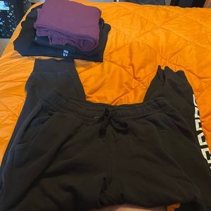 Black Victoria Secret Sweatpants size Lg